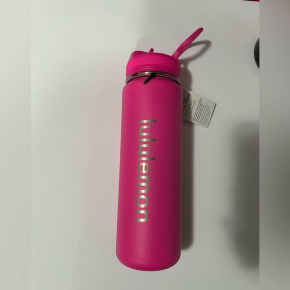 Lululemon Back to Life Pink Sports Water Bottle-24oz - Picture 1 of 1
